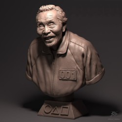 Squid Game Amca 001 3D Anime Karakter Figür Büst Squid Game Amca 001 3D Anime Karakter Figür Büst